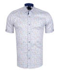 Printed Short Sleeved Mens Shirt SS 7763 - Thumbnail