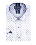 Printed Short Sleeved Mens Shirt SS 7763 - Thumbnail