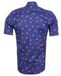 Printed Short Sleeved Mens Shirt SS 7765 - Thumbnail