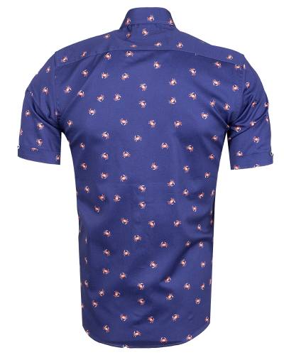 Printed Short Sleeved Mens Shirt SS 7765