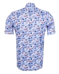 Printed Short Sleeved Mens Shirt SS 7767 - Thumbnail