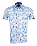 Printed Short Sleeved Mens Shirt SS 7894 - Thumbnail