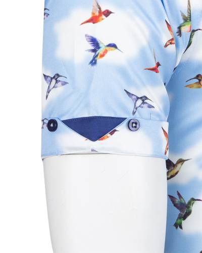 Printed Short Sleeved Mens Shirt SS 7894