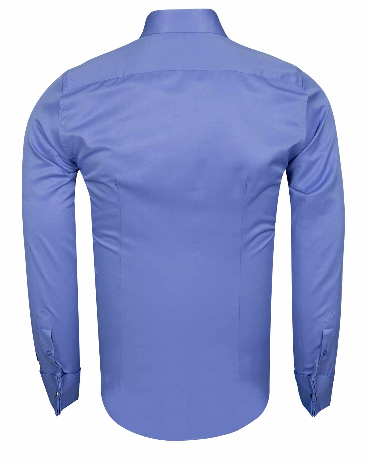 Plain Double Cuff Long Sleeved Men Shirt SL 1045-C | MAKROM